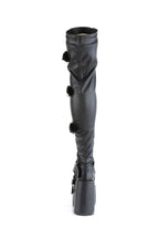 Camel-305 Platfform Thigh High Boots