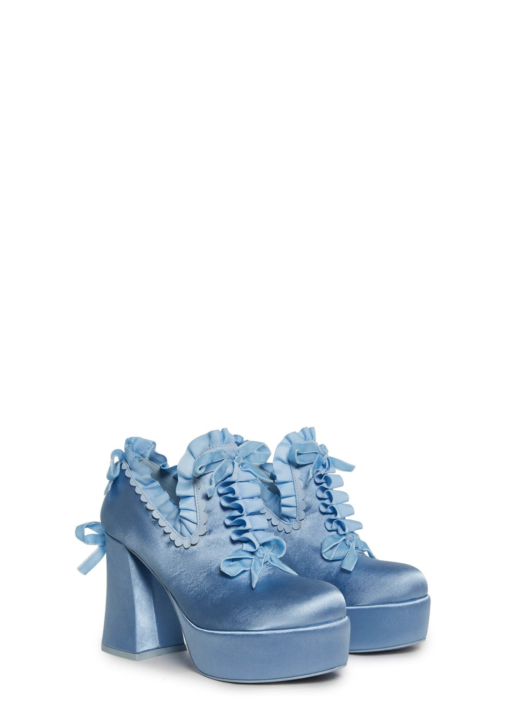 Bisou Baby Platform Heels – Blue