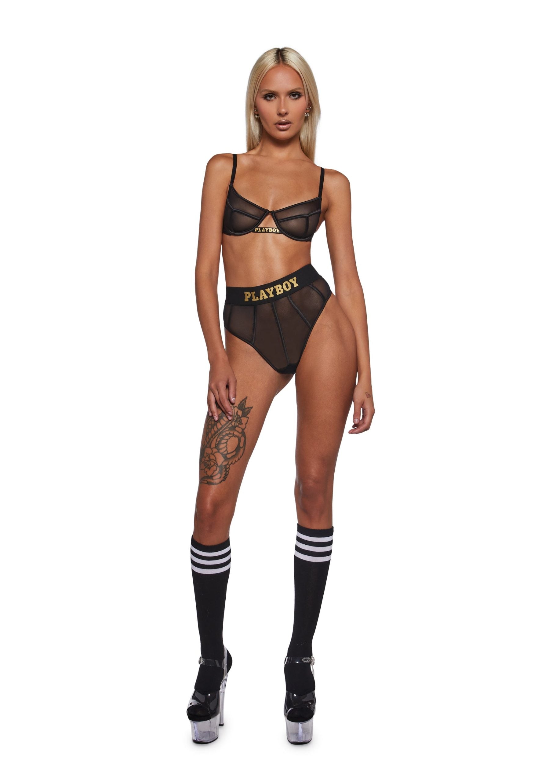 Playboy Cage 2-Piece Set – Black
