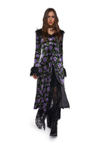 Floral Velvet Duster