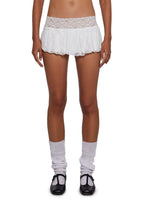 Fierce Flirt Lace Skirt – White