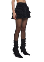 Cheerful Charm Mini Skirt – Black