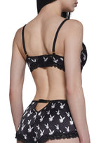 Lounge Bunny 2-Piece Short Set – Black