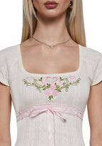 Smitten Embroidered Top