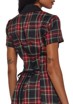 Devil You Don’t Exist Plaid Dress