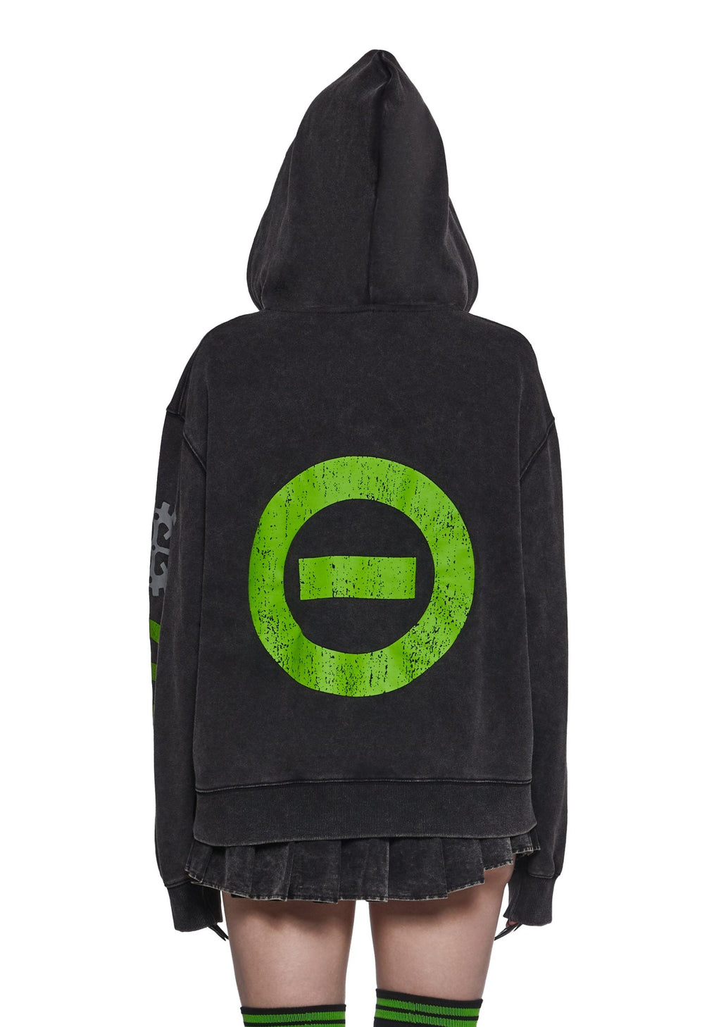 Black No.1 Washed Hoodie