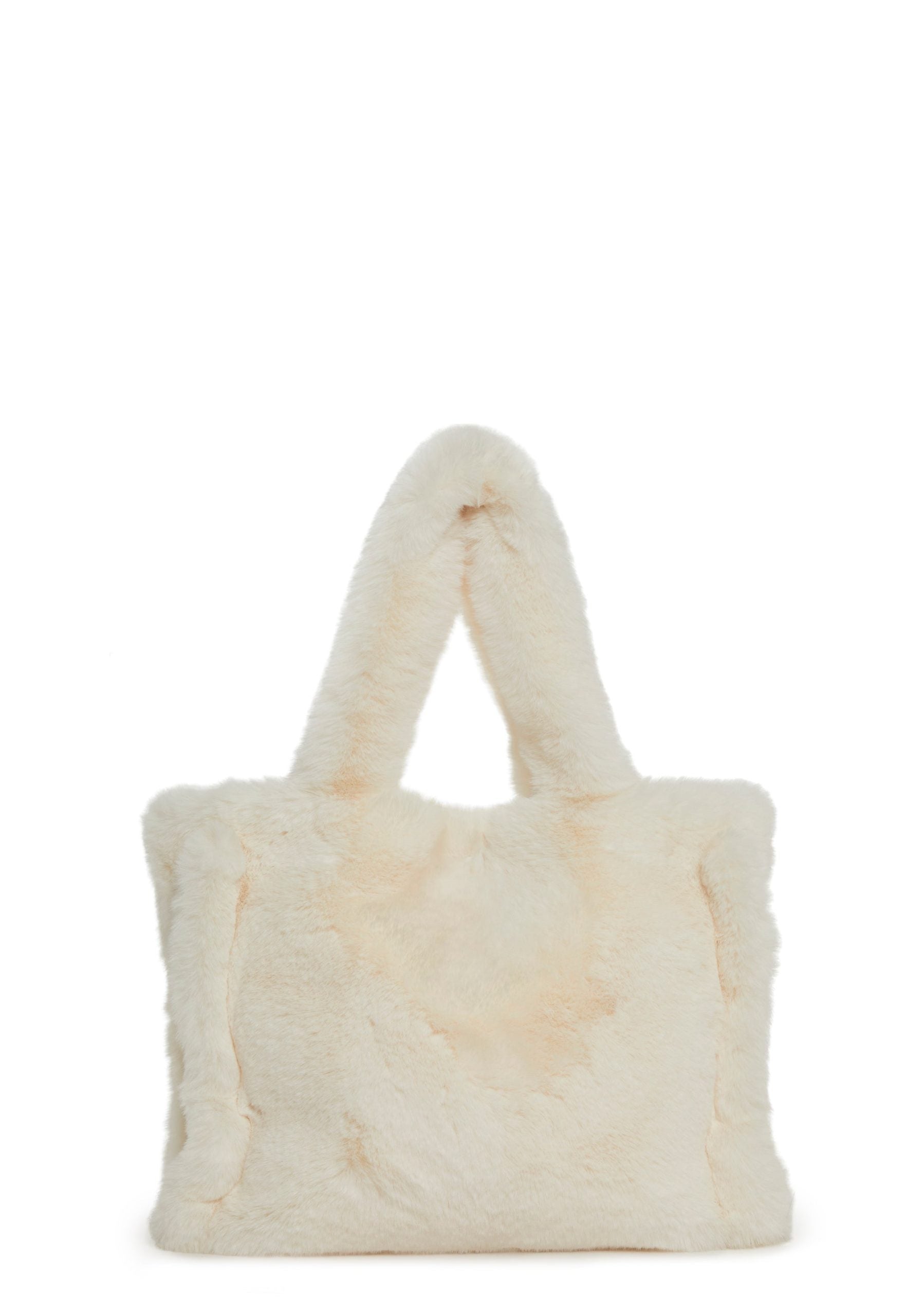 Cutie Pie Faux Fur Bag – White