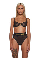 Playboy Cage 2-Piece Set – Black