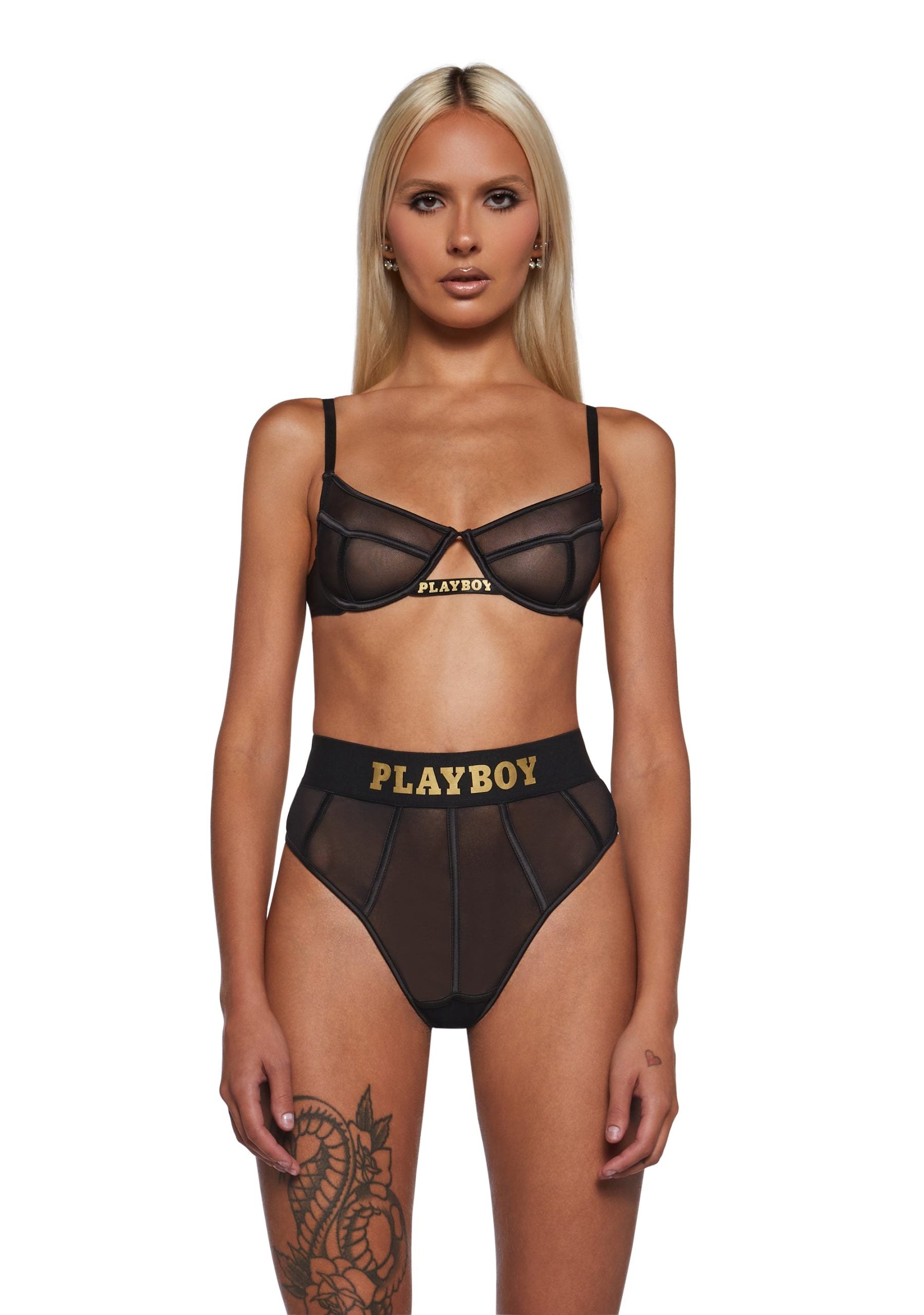 Playboy Cage 2-Piece Set – Black