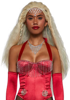 Rouge Lady Popstar Costume And Wig Set