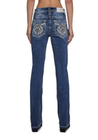 32″ Mid Rise Boot Cut Jeans