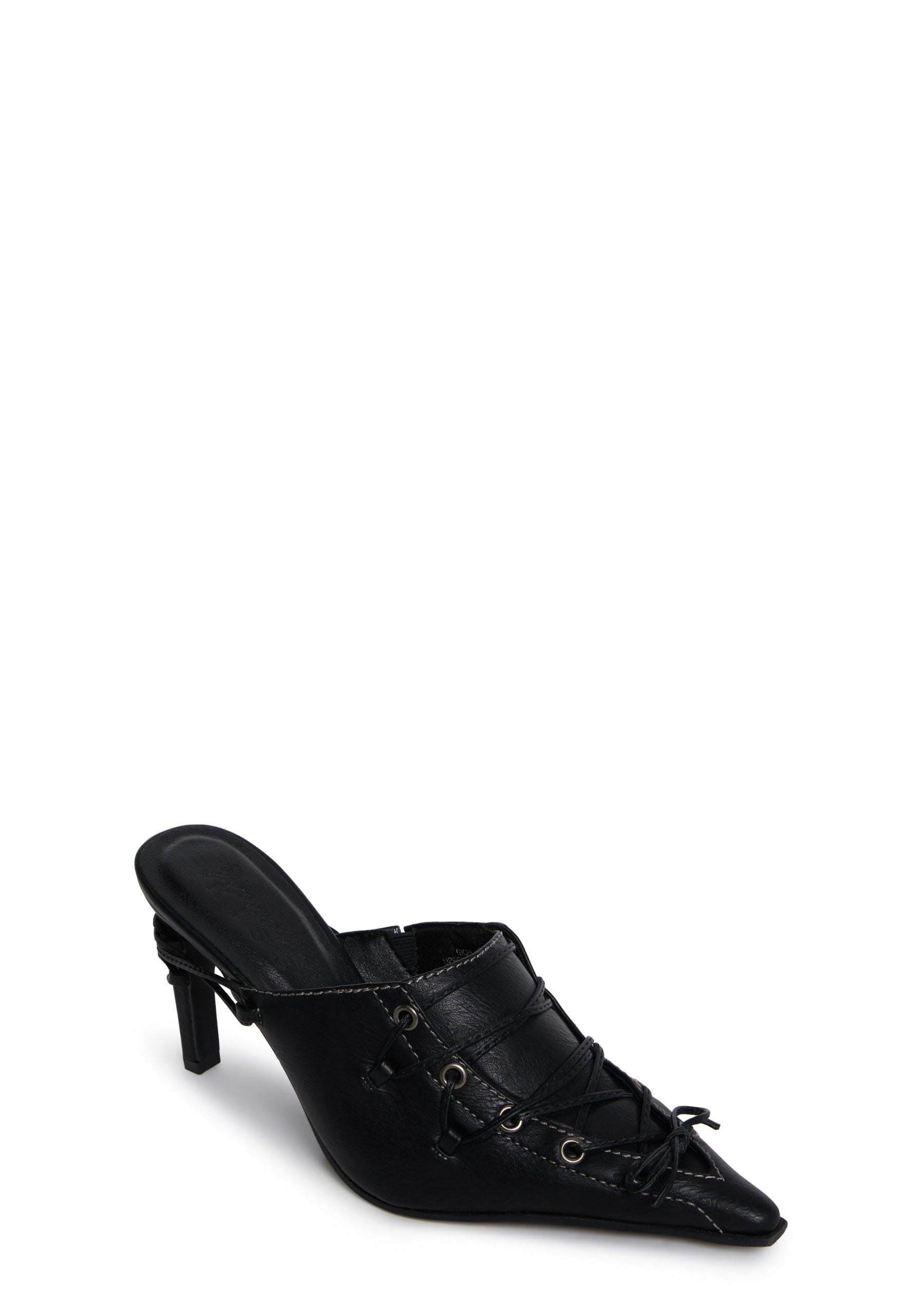 Flirty Advice Lace-Up Mules