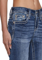 32″ Mid Rise Boot Cut Jeans