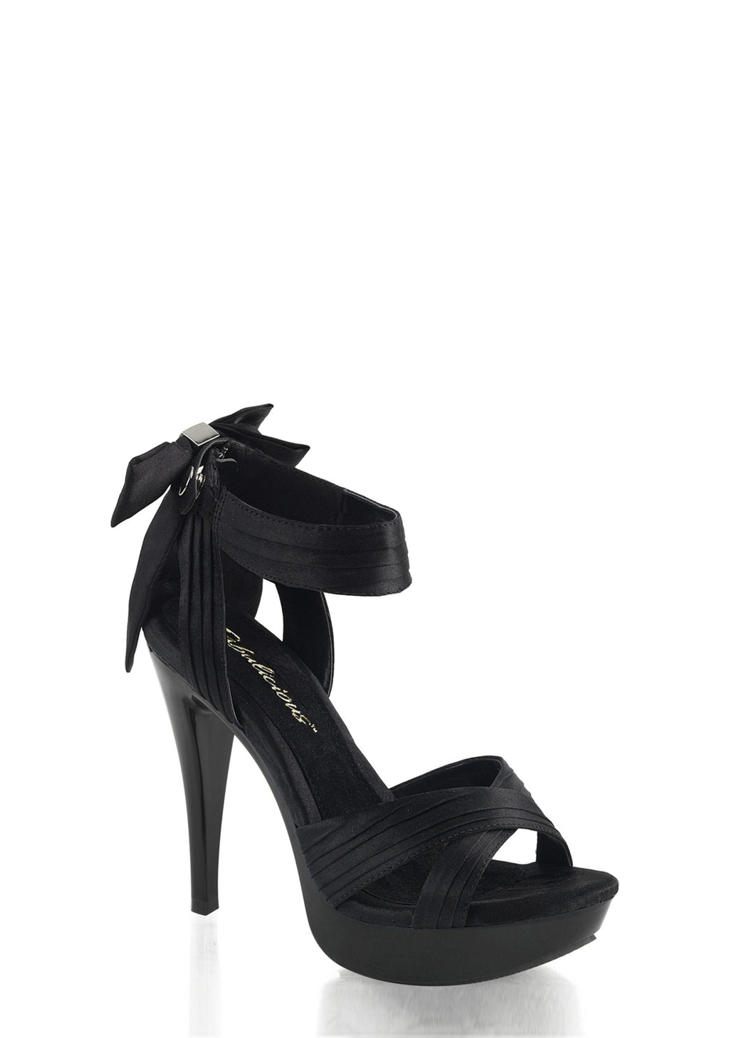 Cocktail-568 Platform Criss Cross Straps Sandals-Black