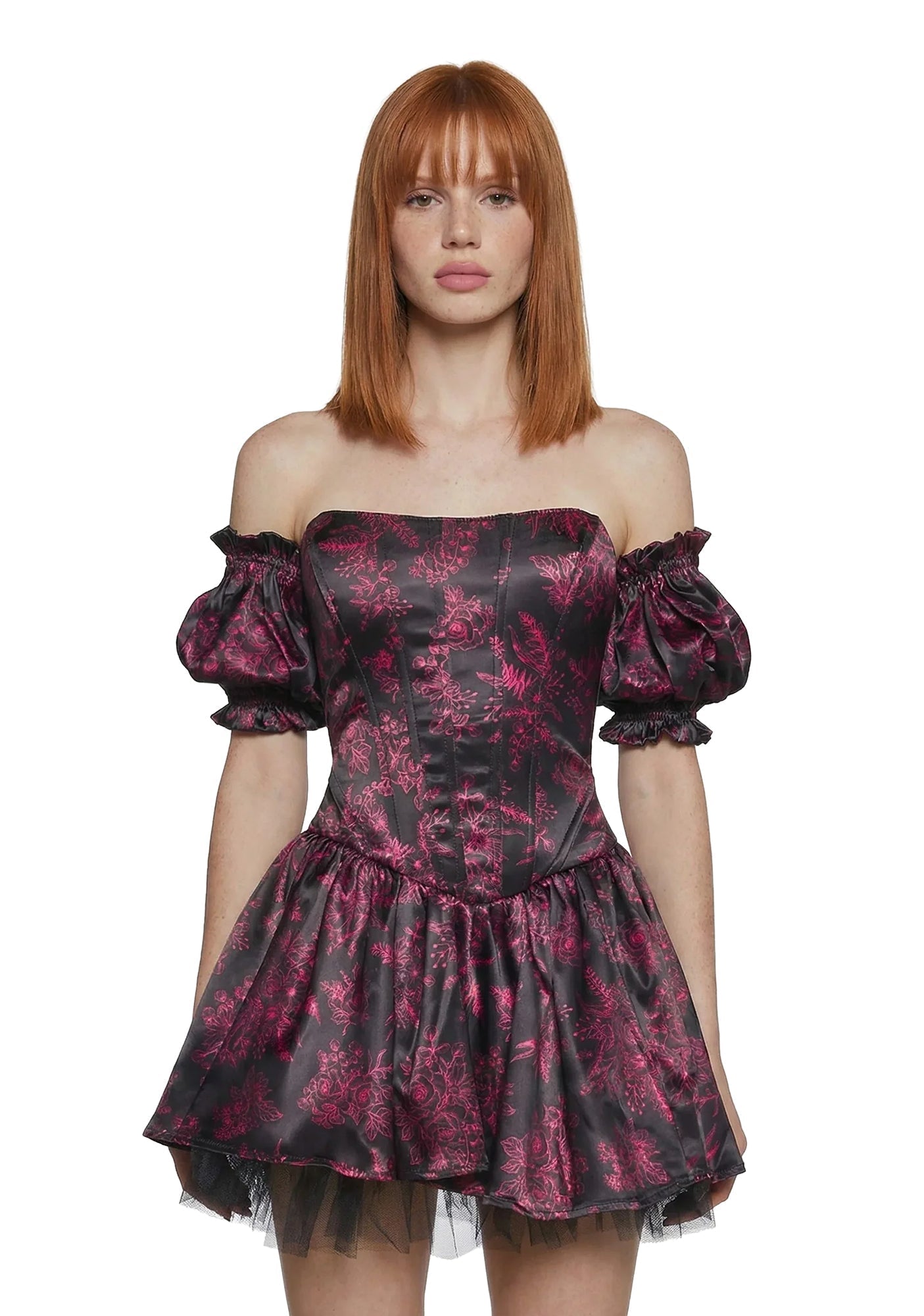 Holding Court Corset Dress – Black