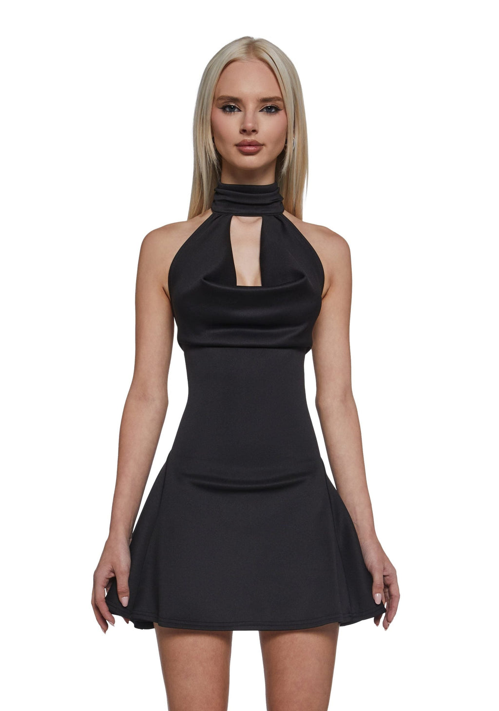 Fearless Love Halter Dress – Black