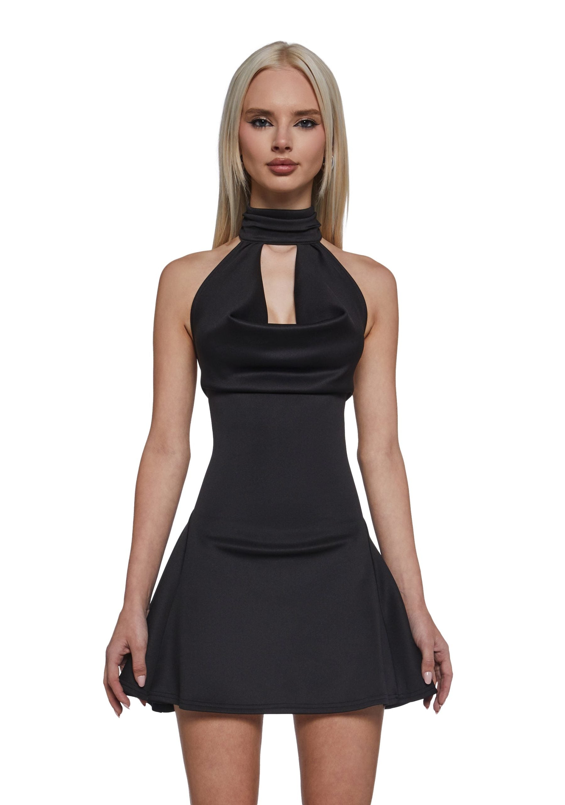 Fearless Love Halter Dress – Black