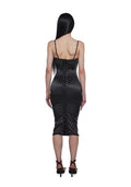 Loyal Maneater Midi Dress – Black