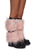 Cotton Candy Faux Fur Leg Warmers