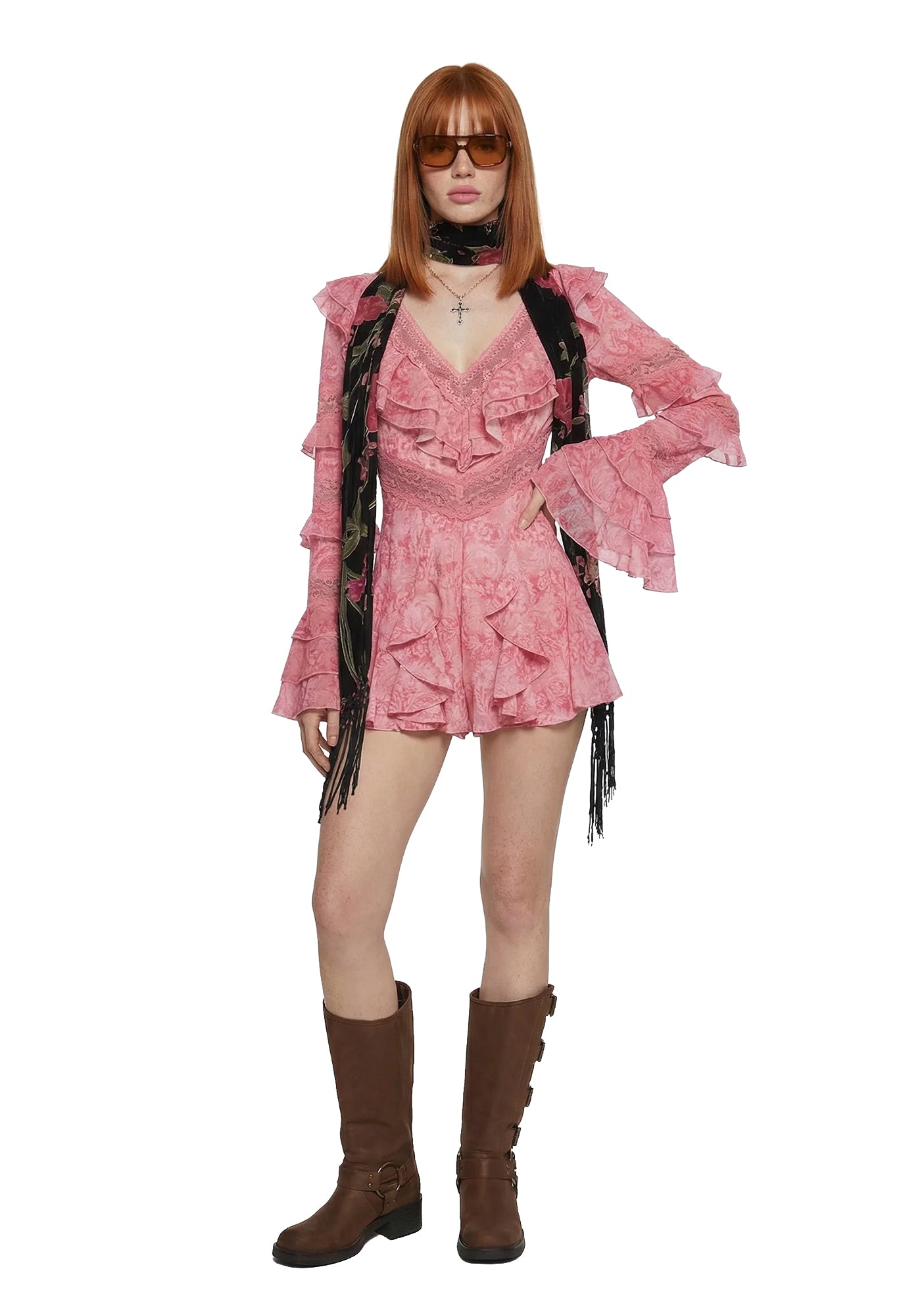 Dusk Dancer Lace Romper