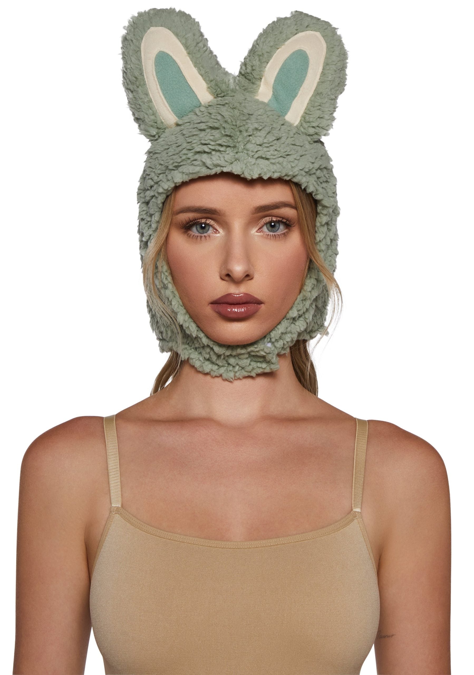 Little Monster Costume Hood – Green