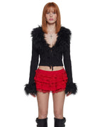 Darling Affection Ruffled Mini Skort – Red
