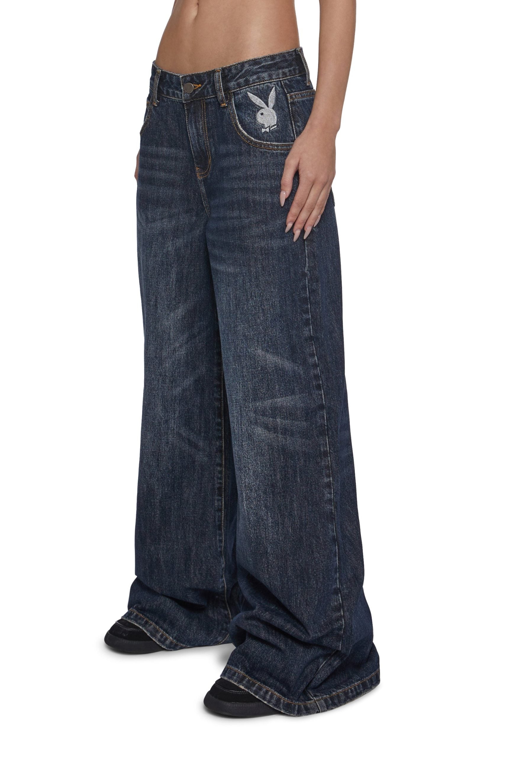 Sinful Attitude Wide Leg Jeans – Playboy