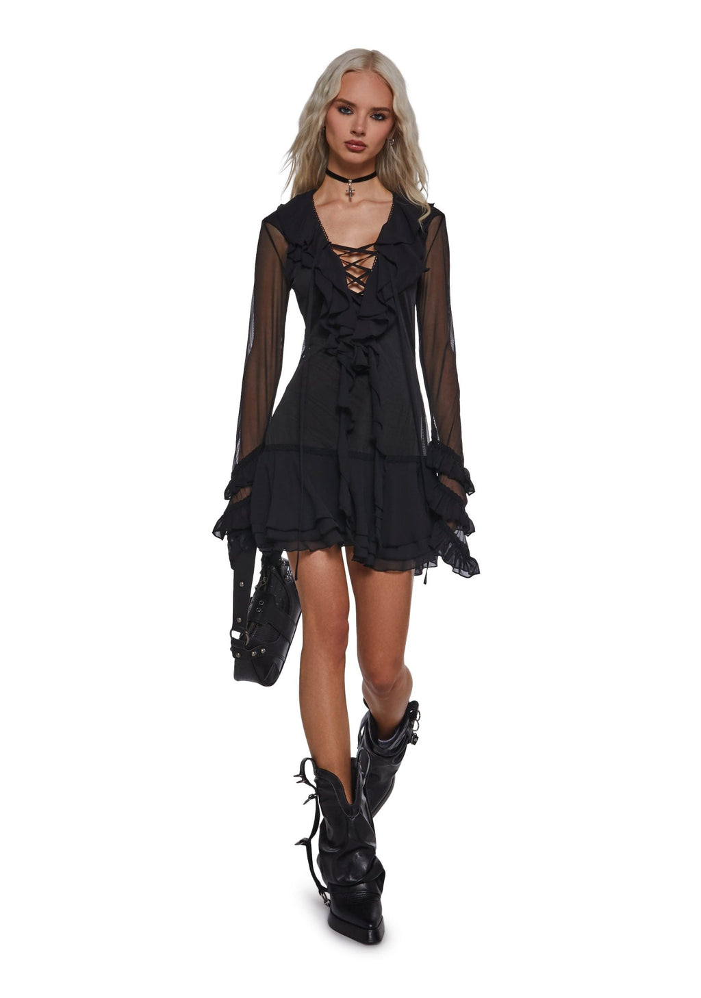 Infinite Illusion Mesh Dress