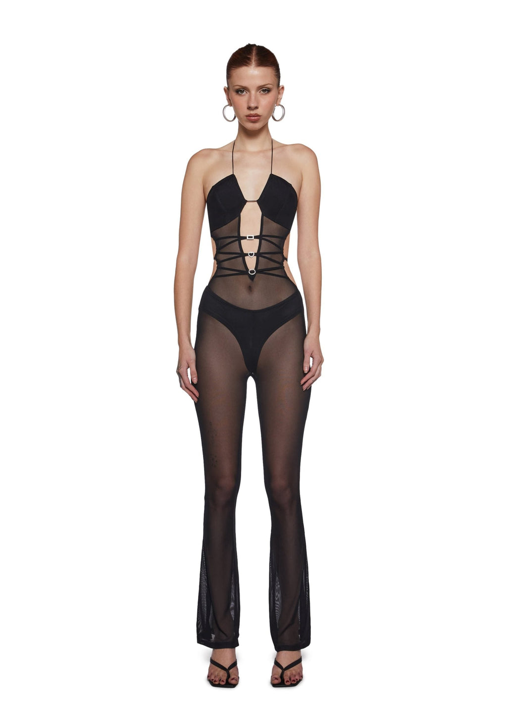 Dancefloor Nights Mesh Jumpsuit