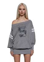 Team Spirit Off The Shoulder Dress