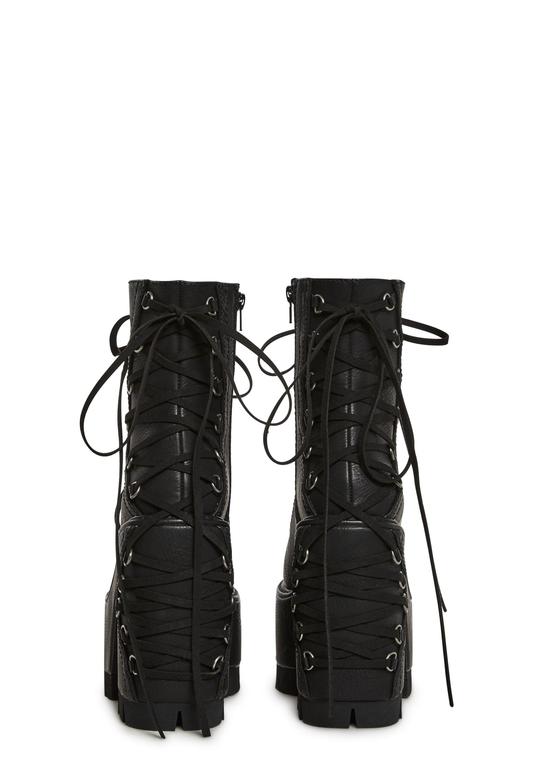 Woodland Lucid Dream Corset Boots – Black