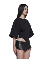 Team Player Corset T-Shirt – Black