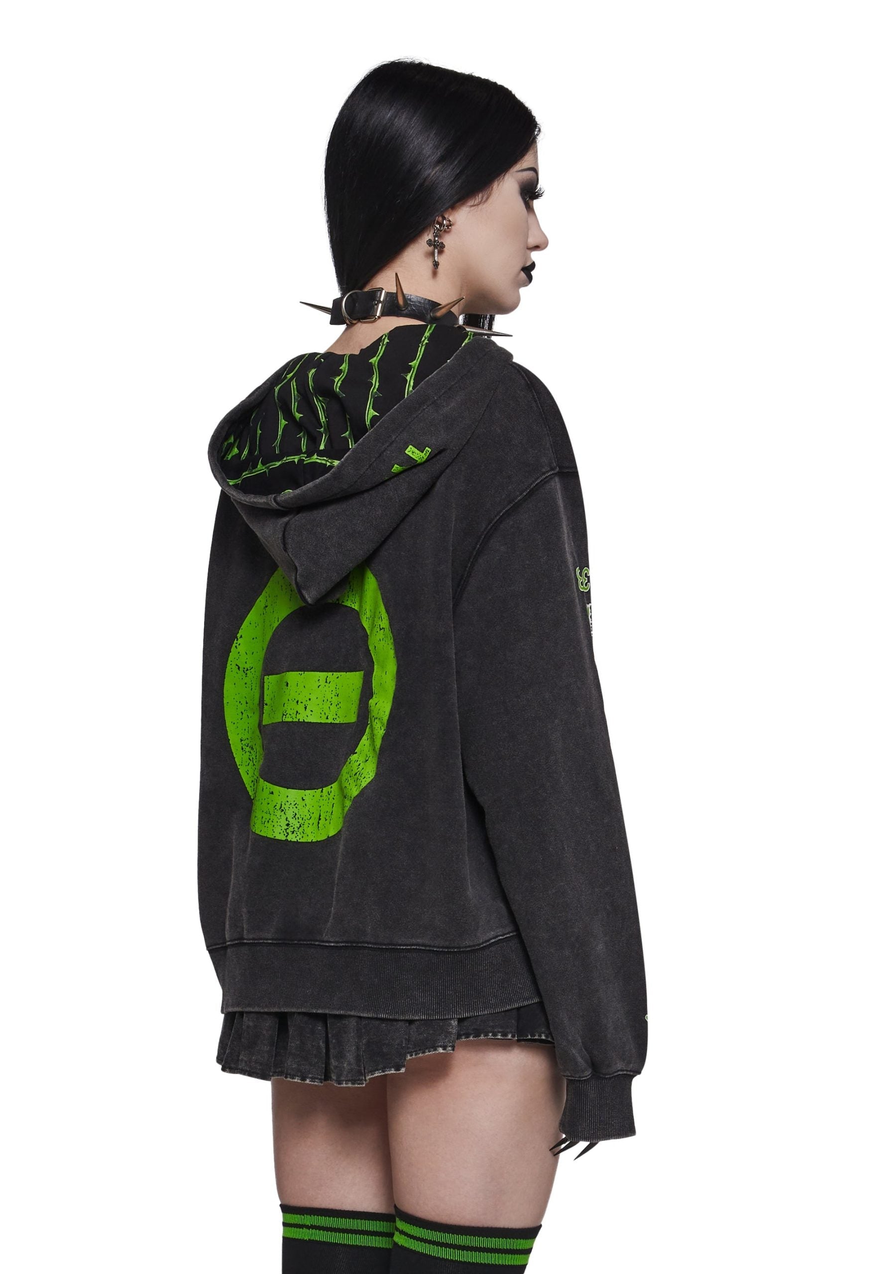 Black No.1 Washed Hoodie