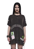 Send My Soul Washed Tee Dress