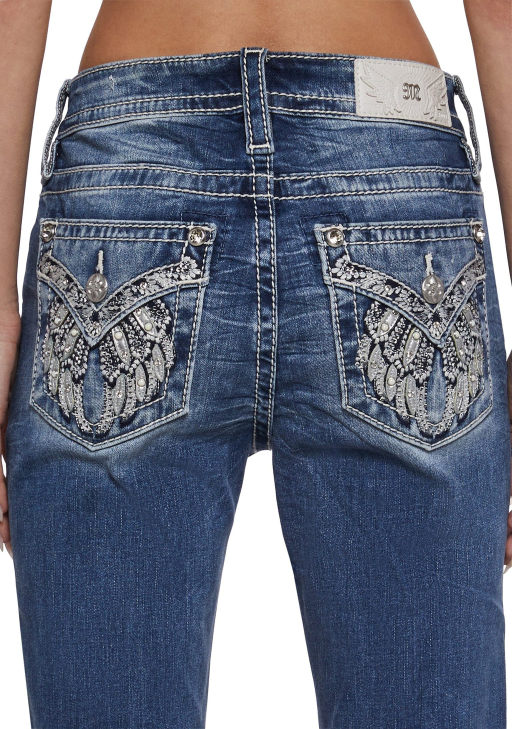 32″ Mid Rise Boot Cut Jeans