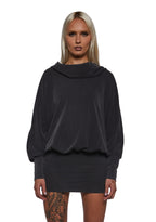 Ego Cowl Banded Mini Dress