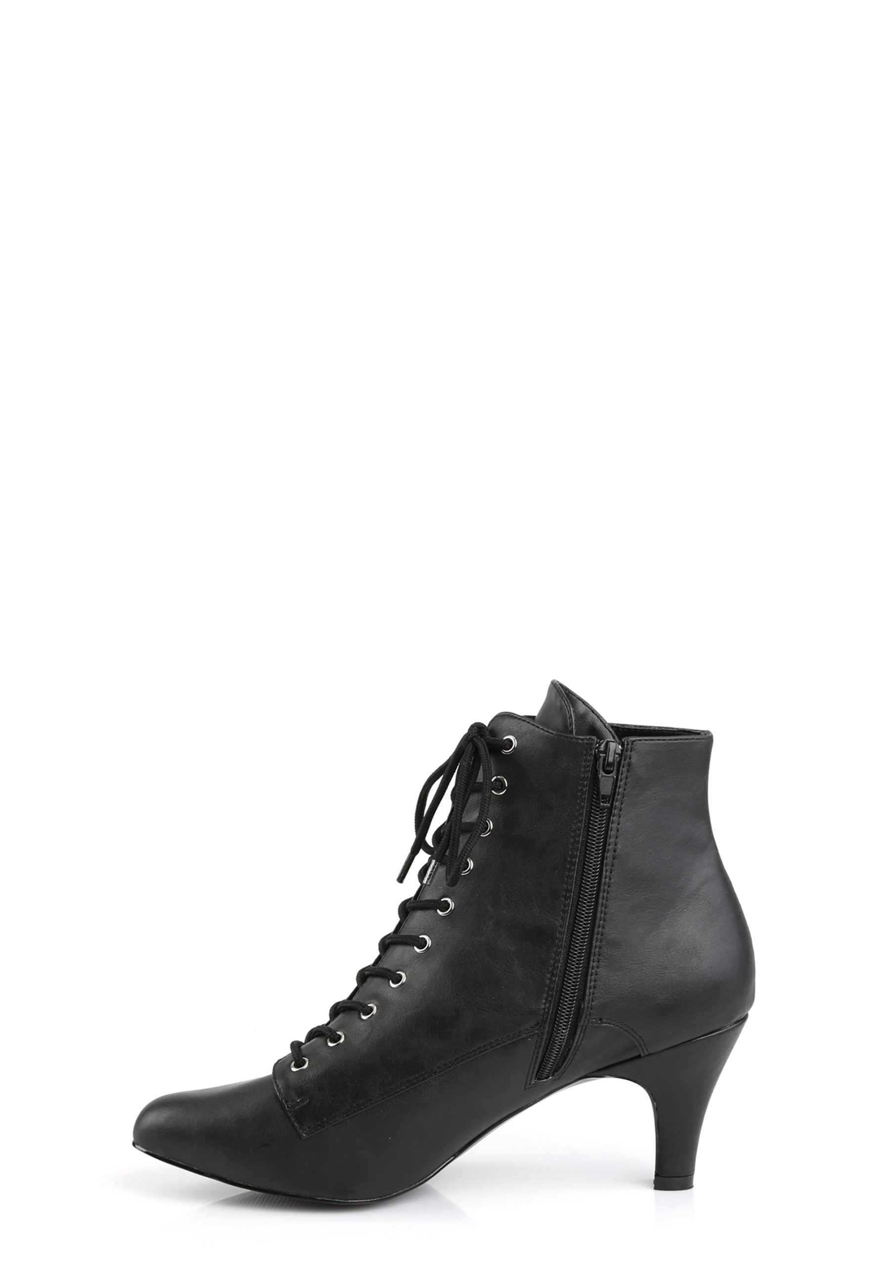 Divine-1020 Ankle Boot-Black PU