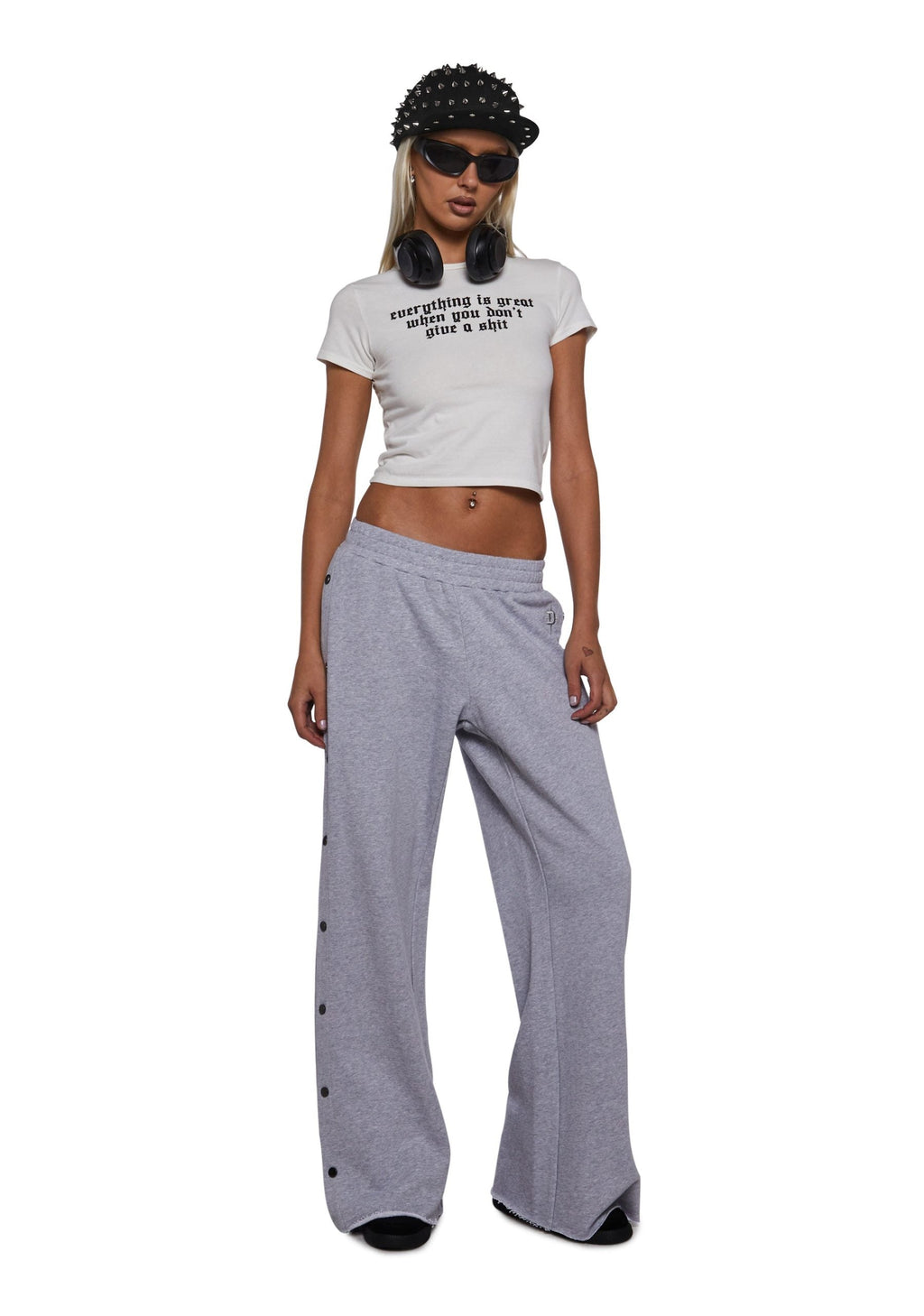 Ego Washed Boyfriend Sweatpants – Gray