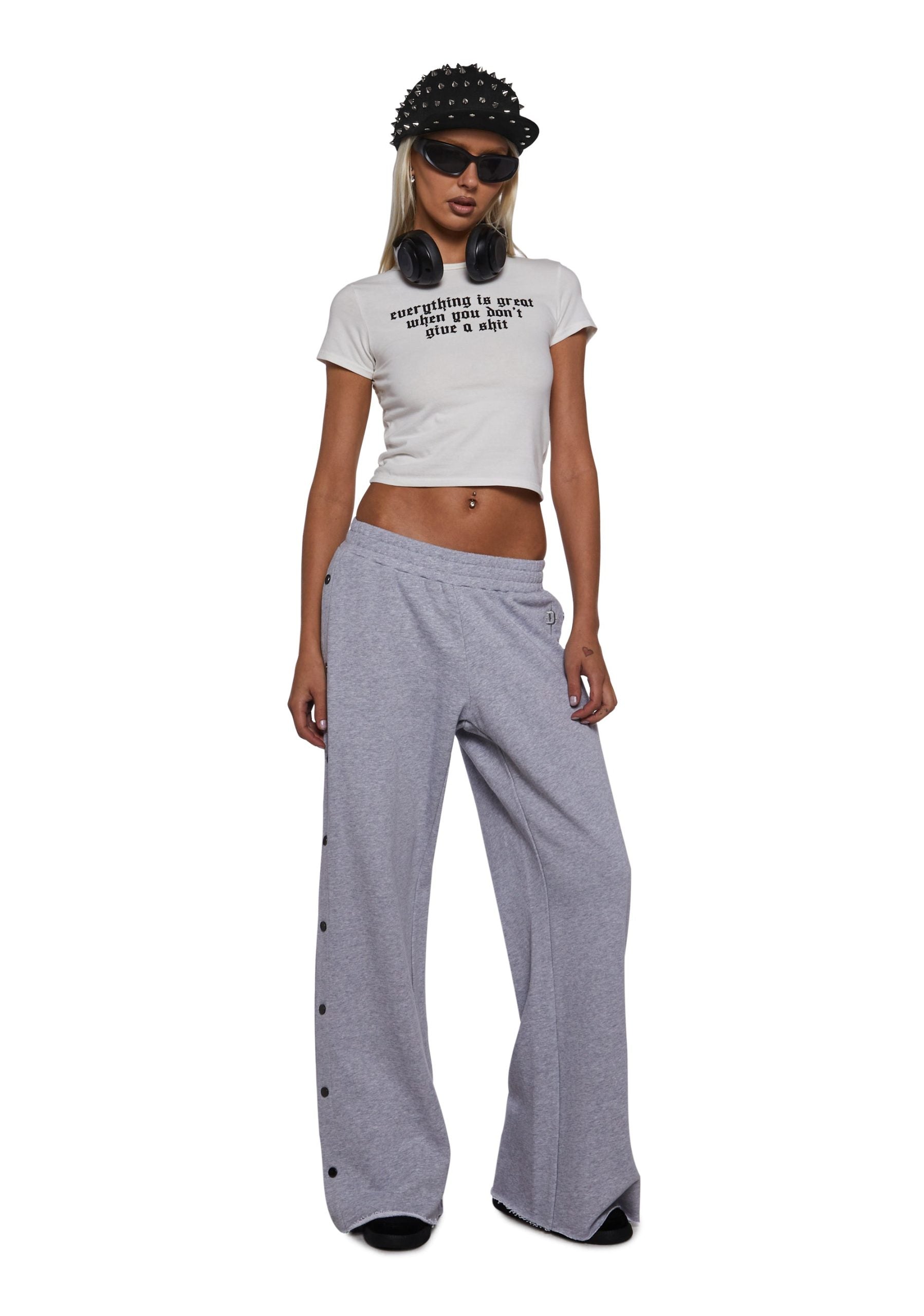 Ego Washed Boyfriend Sweatpants – Gray