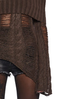 Ego Distressed Off The Shoulder Sweater