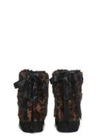 Leopard Faux Fur Booties