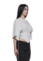 Team Player Corset T-Shirt – Gray