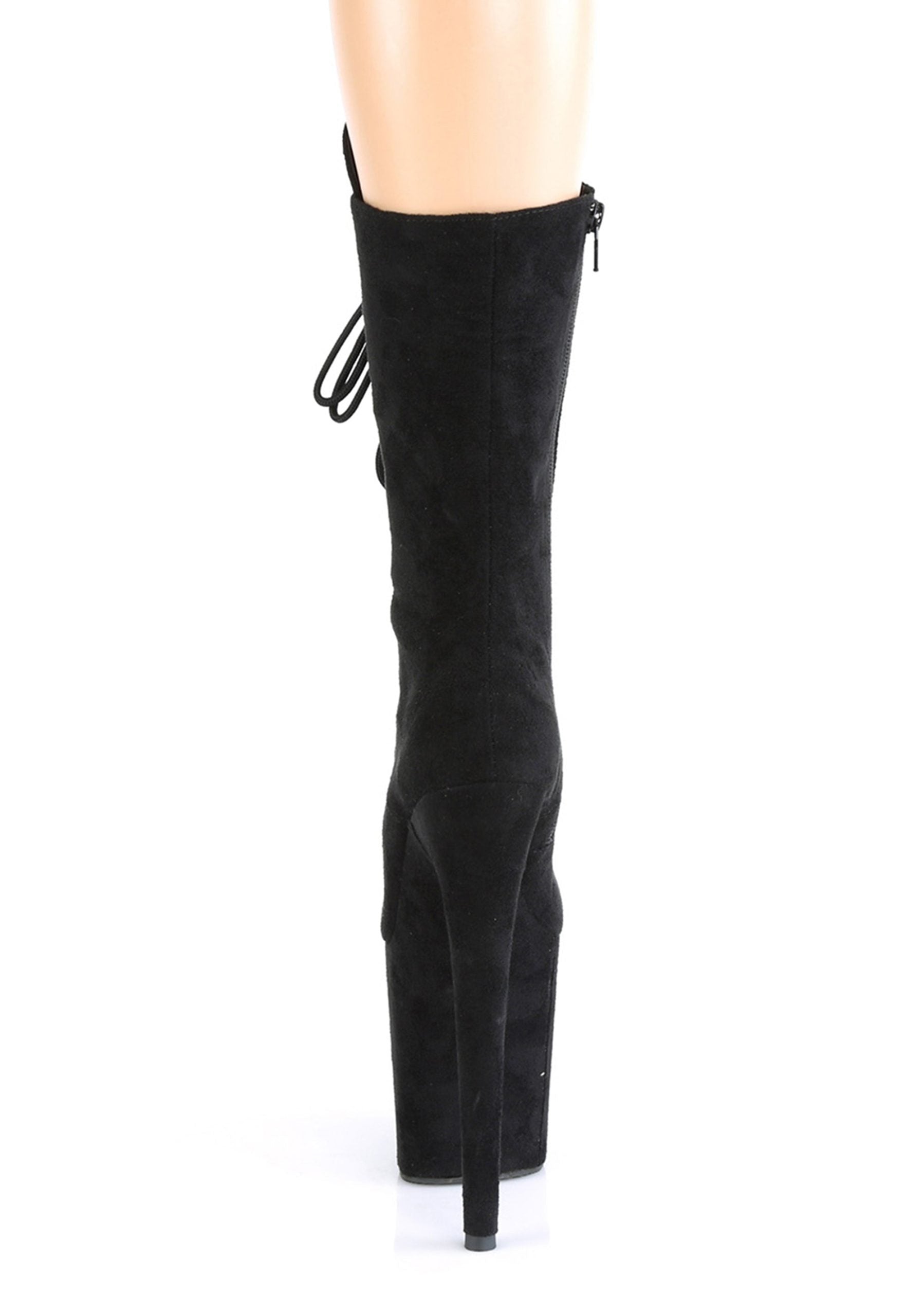 Flamingo-1050FS Platform Mid-Calf Boots-Black