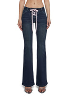 Talia Low Rise Jeans – Lace Up