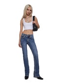 34″ Mid Rise Denim Jeans