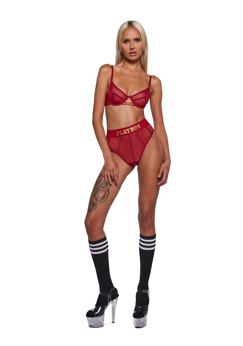 Playboy Cage 2-Piece Set – Red