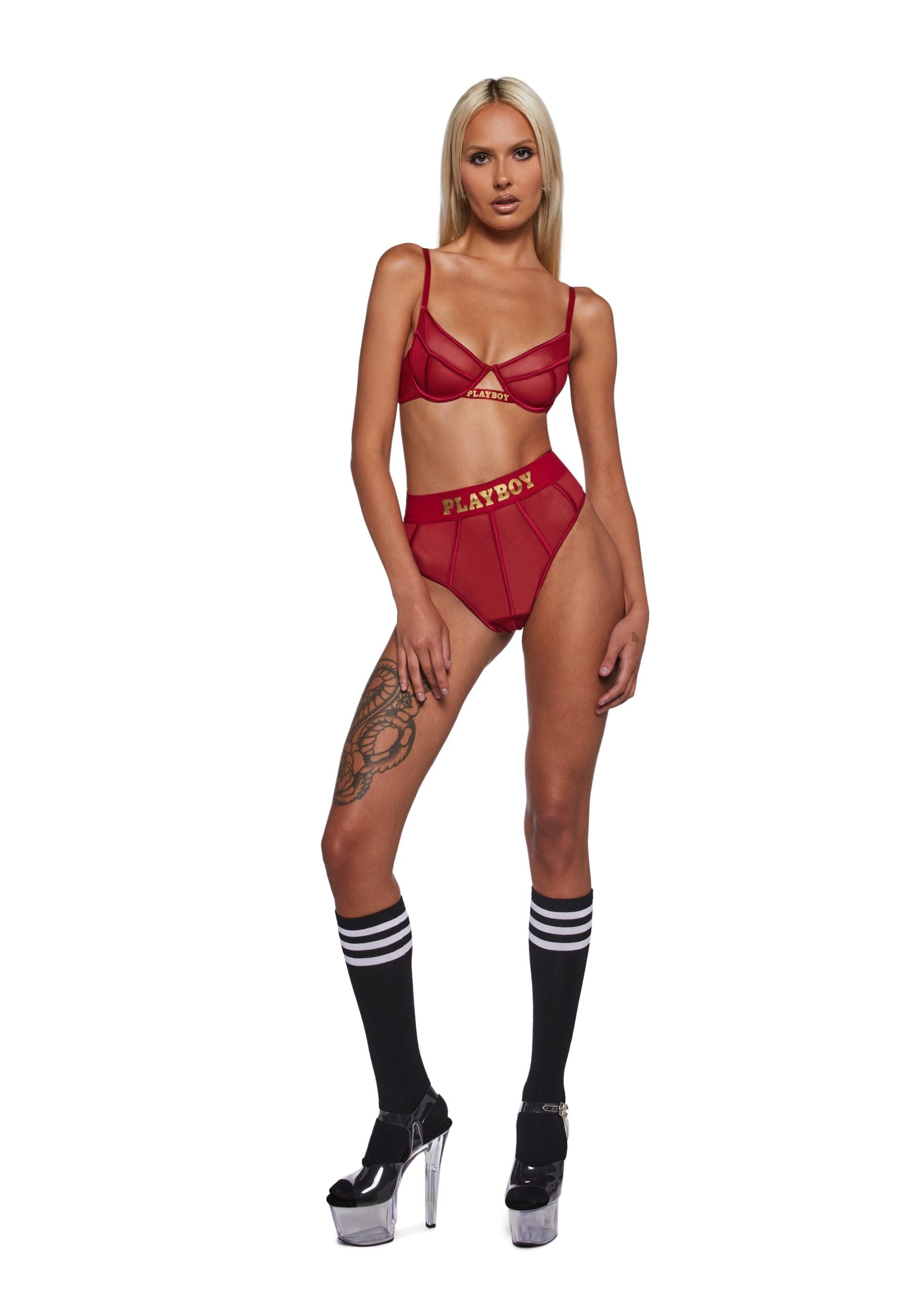 Playboy Cage 2-Piece Set – Red