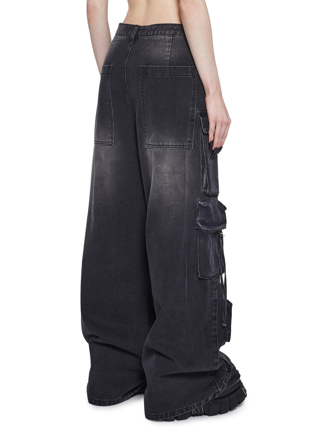 Wicked Persuasion Cargo Jeans – Black