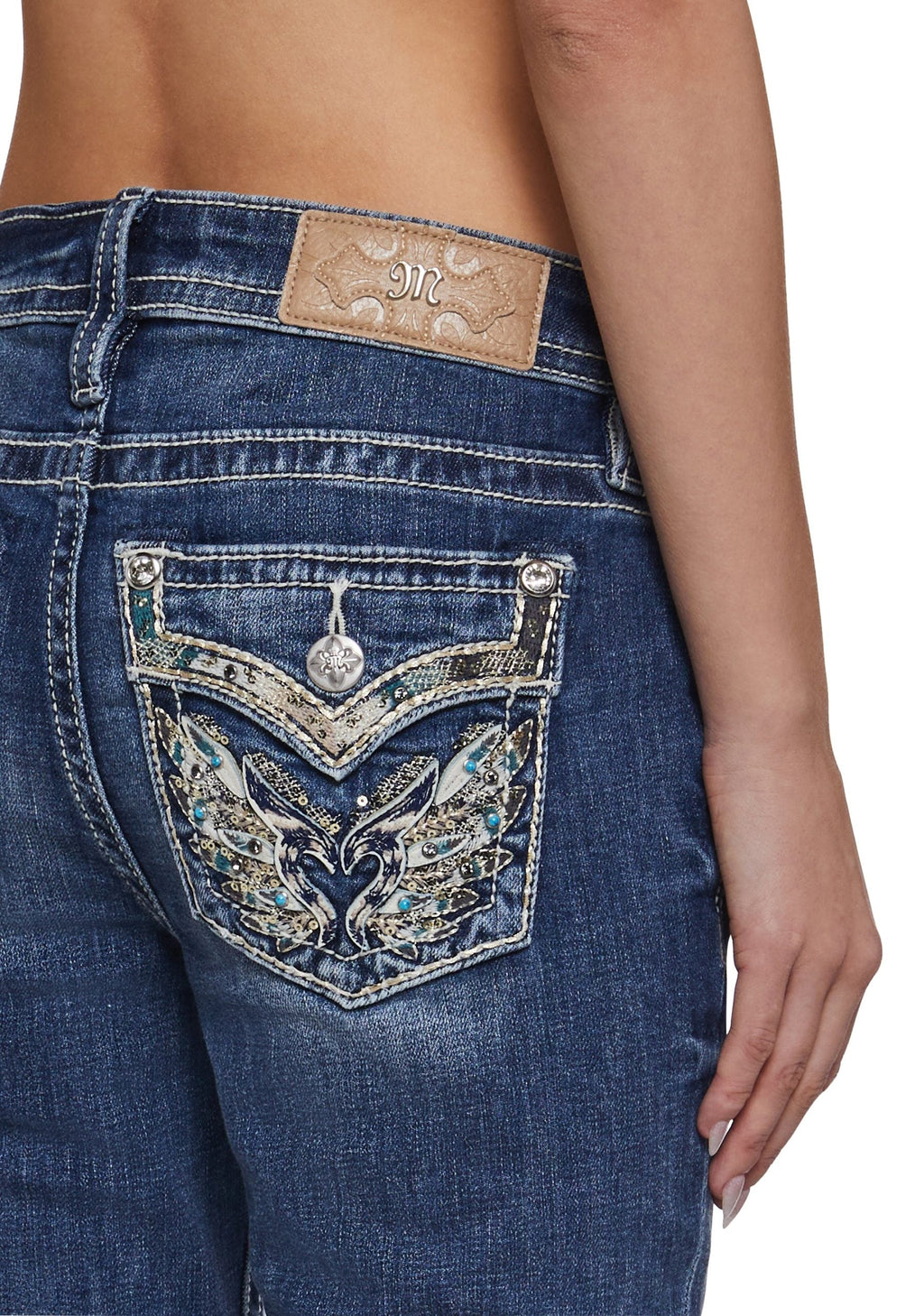 32″ Mid Rise Boot Denim Jeans