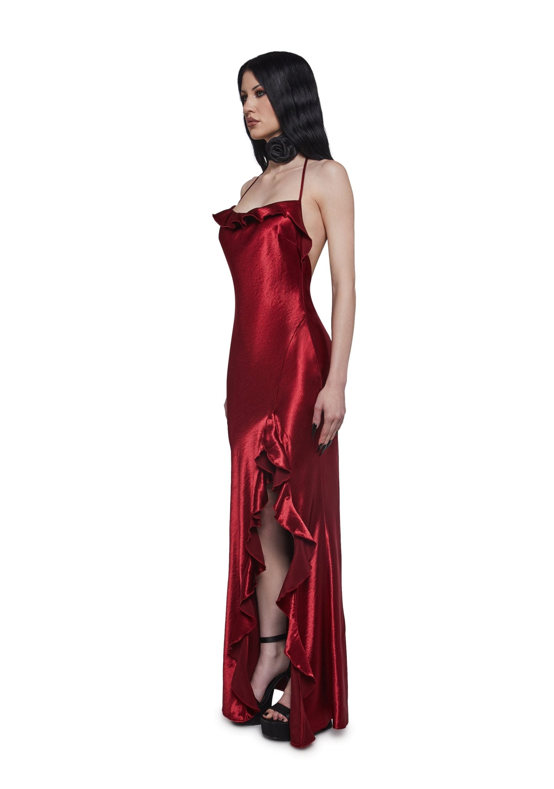Envy Appeal Satin Maxi Dress